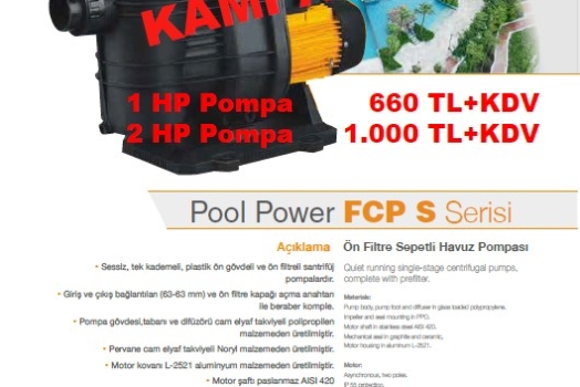 Pool Pover Havuz Pompalarında Kampanya